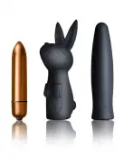 Вибронабор Rocks Off Silhouette — Dark Desires: вибропуля и две силиконовые насадки photo 1
