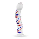 Стеклянный дилдо с изгибами и рисунком Gildo Glass Dildo No. 3 photo 1